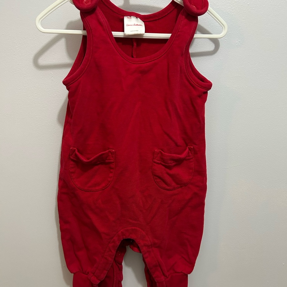 Hanna Andersson Bright Red Jumpsuit